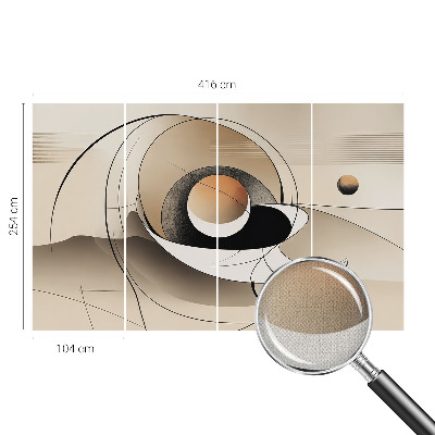 Moderne Fototapete nach Maß Harmonische Abstraktion