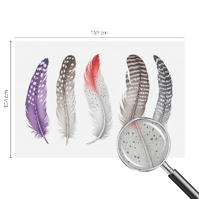 Vintage tapete Gemusterte Federn