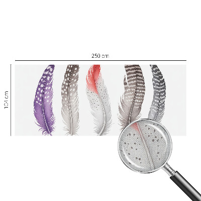 Vintage tapete Gemusterte Federn