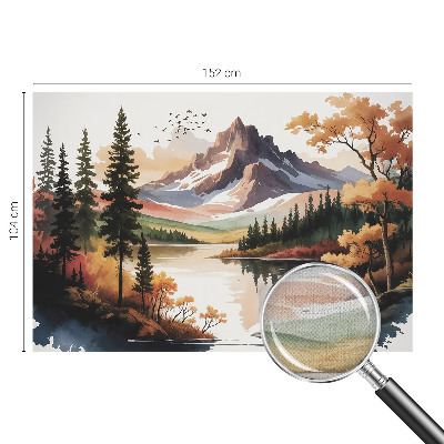 Selbstklebende Fototapete fürs Wohnzimmer Bergherbst