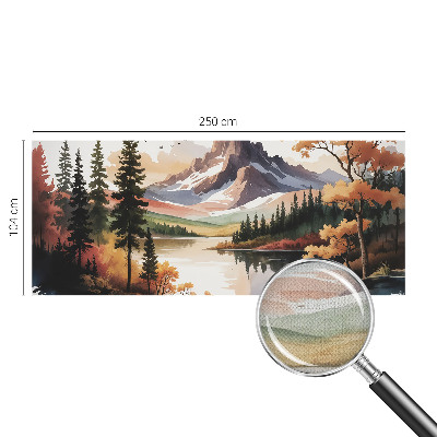 Selbstklebende Fototapete fürs Wohnzimmer Bergherbst