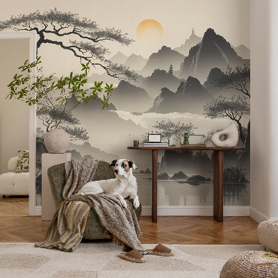 Selbstklebende Fototapete fürs Schlafzimmer Östliche Landschaft