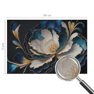 Selbstklebende Fototapete fürs Kinderzimmer Blumenmuster