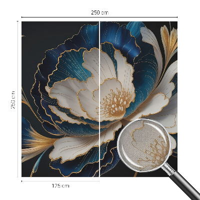 Selbstklebende Fototapete fürs Kinderzimmer Blumenmuster