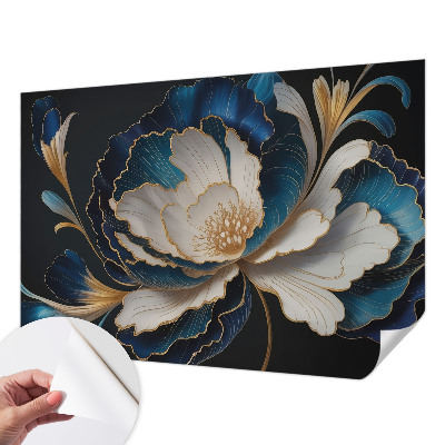 Selbstklebende Fototapete fürs Kinderzimmer Blumenmuster