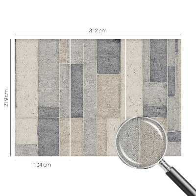 Fototapete in 3D-Optik Geometrisches Mosaik
