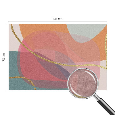 3D-Fototapete fürs Wohnzimmer Bunte Formen