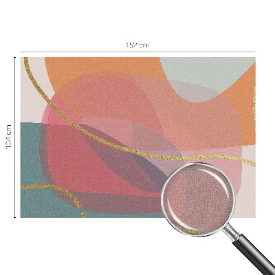 3D-Fototapete fürs Wohnzimmer Bunte Formen