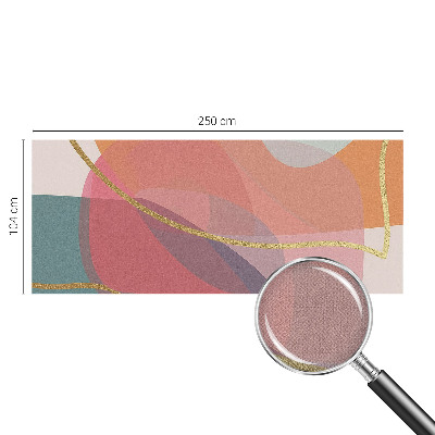 3D-Fototapete fürs Wohnzimmer Bunte Formen