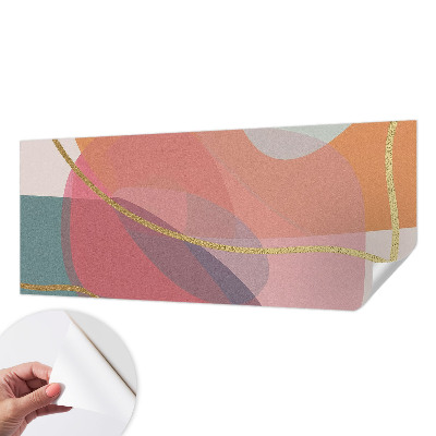 3D-Fototapete fürs Wohnzimmer Bunte Formen