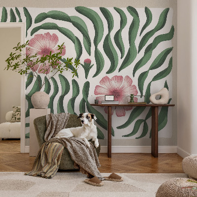 3D-Fototapete fürs Schlafzimmer Blütenblätter