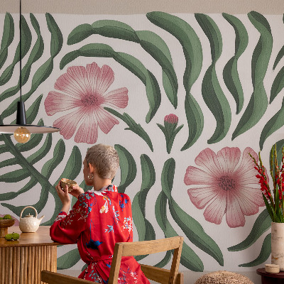 3D-Fototapete fürs Schlafzimmer Blütenblätter