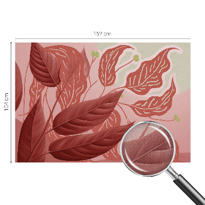 Moderne Fototapete nach Maß Bio-Blätter