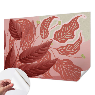 Moderne Fototapete nach Maß Bio-Blätter