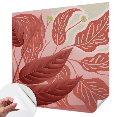 Moderne Fototapete nach Maß Bio-Blätter