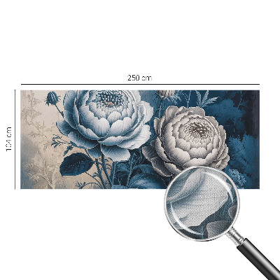 Selbstklebende Fototapete für die Wand Romantische Blumen