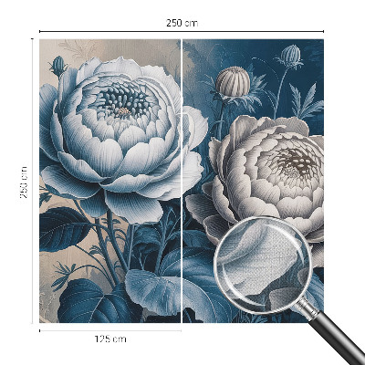 Selbstklebende Fototapete für die Wand Romantische Blumen