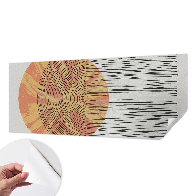 Selbstklebende Fototapete fürs Kinderzimmer Kreis mit Linien