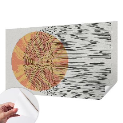 Selbstklebende Fototapete fürs Kinderzimmer Kreis mit Linien