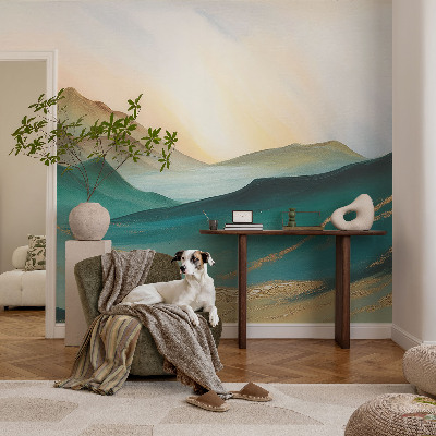 Fototapete in 3D-Optik Friedliche Landschaft