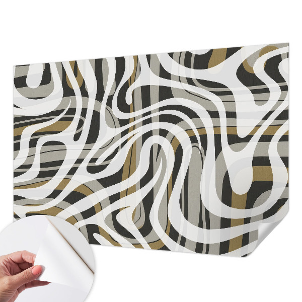 3D-Fototapete fürs Wohnzimmer Abstrakte Linien