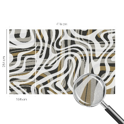 3D-Fototapete fürs Wohnzimmer Abstrakte Linien