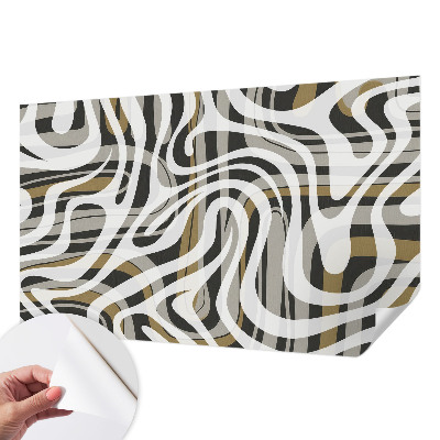 3D-Fototapete fürs Wohnzimmer Abstrakte Linien