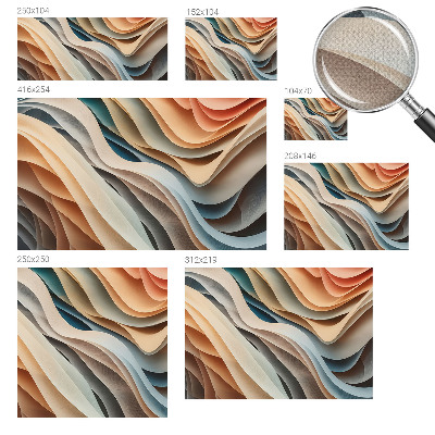 Fototapete nach Maß Wellenförmige Formen