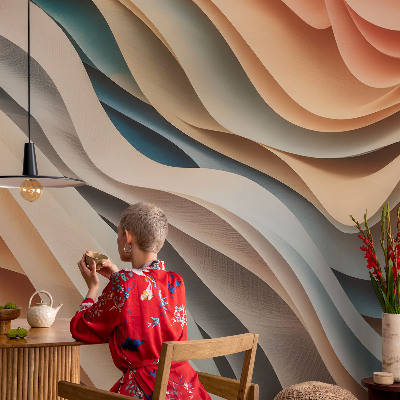Fototapete nach Maß Wellenförmige Formen