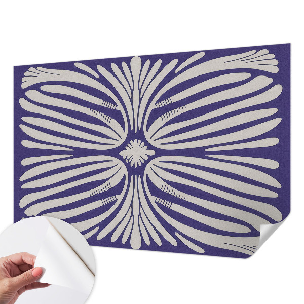 Motivtapete fürs Wohnzimmer Blumensymmetrie