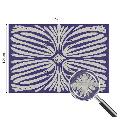 Motivtapete fürs Wohnzimmer Blumensymmetrie