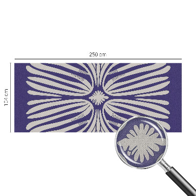 Motivtapete fürs Wohnzimmer Blumensymmetrie