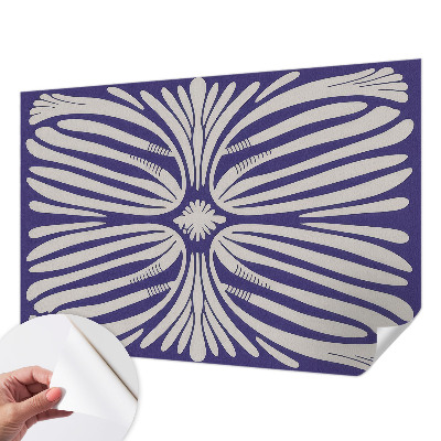 Motivtapete fürs Wohnzimmer Blumensymmetrie