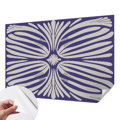 Motivtapete fürs Wohnzimmer Blumensymmetrie