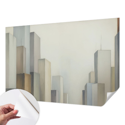 Moderne Fototapete nach Maß Wolkenkratzer der Stadt