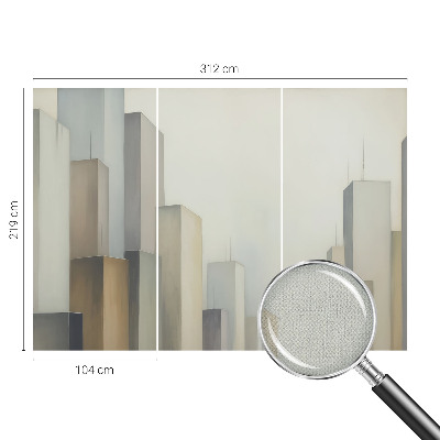 Moderne Fototapete nach Maß Wolkenkratzer der Stadt