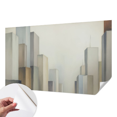 Moderne Fototapete nach Maß Wolkenkratzer der Stadt