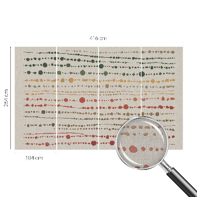 Selbstklebende Fototapete für die Wand Bunte Punkte