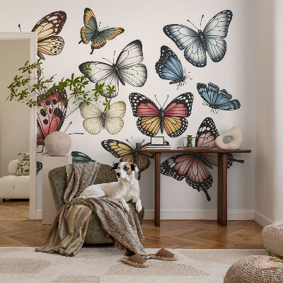 Selbstklebende Fototapete fürs Wohnzimmer Paradiesfalter