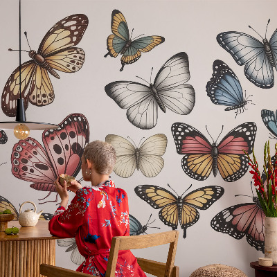 Selbstklebende Fototapete fürs Wohnzimmer Paradiesfalter