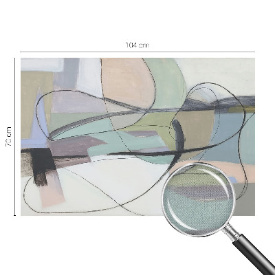 Selbstklebende Fototapete fürs Schlafzimmer Pastellfarbene Linien