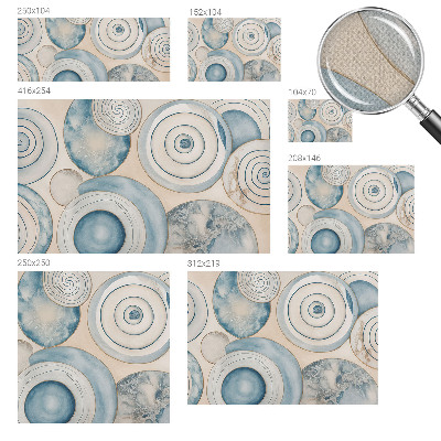 3D-Fototapete fürs Wohnzimmer Spiralwirbel