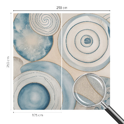 3D-Fototapete fürs Wohnzimmer Spiralwirbel