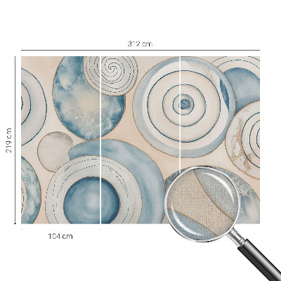 3D-Fototapete fürs Wohnzimmer Spiralwirbel