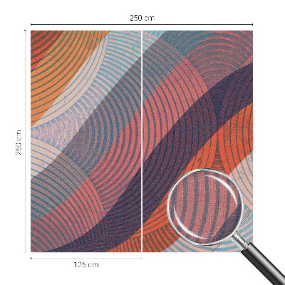 Fototapete in 3D-Optik Bunte Wellen