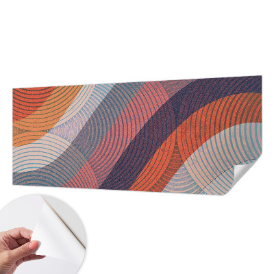 Fototapete in 3D-Optik Bunte Wellen