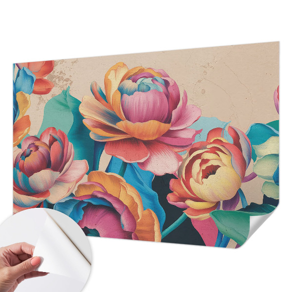 Motivtapete fürs Wohnzimmer Florale Harmonie