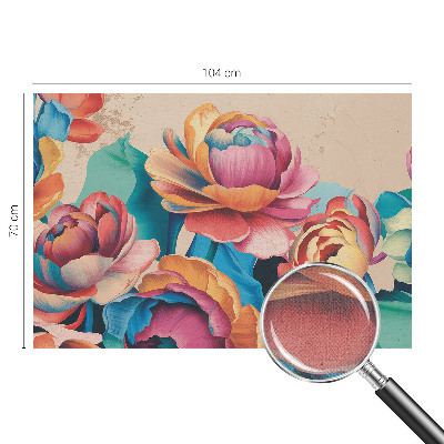 Motivtapete fürs Wohnzimmer Florale Harmonie