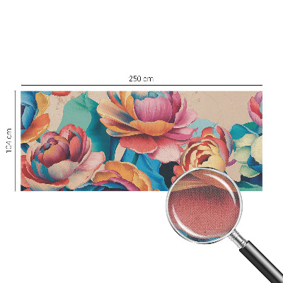 Motivtapete fürs Wohnzimmer Florale Harmonie