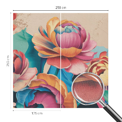 Motivtapete fürs Wohnzimmer Florale Harmonie